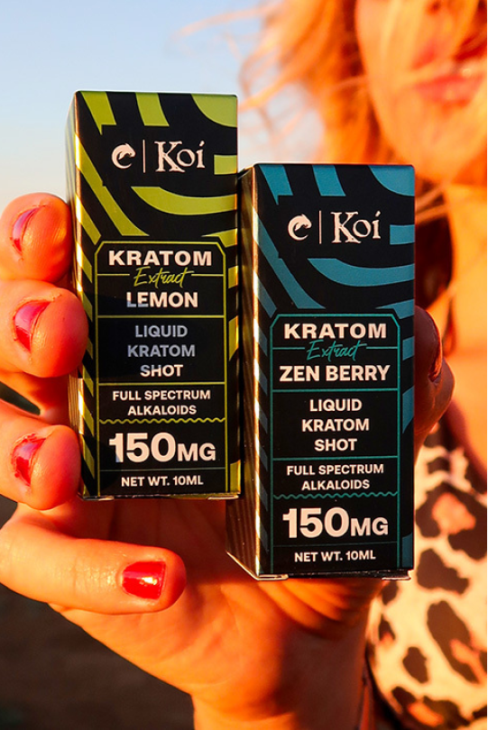 packaging design for Koi Kratom products