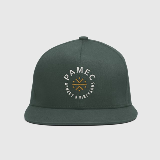 hat design for Pamec winery Temecula