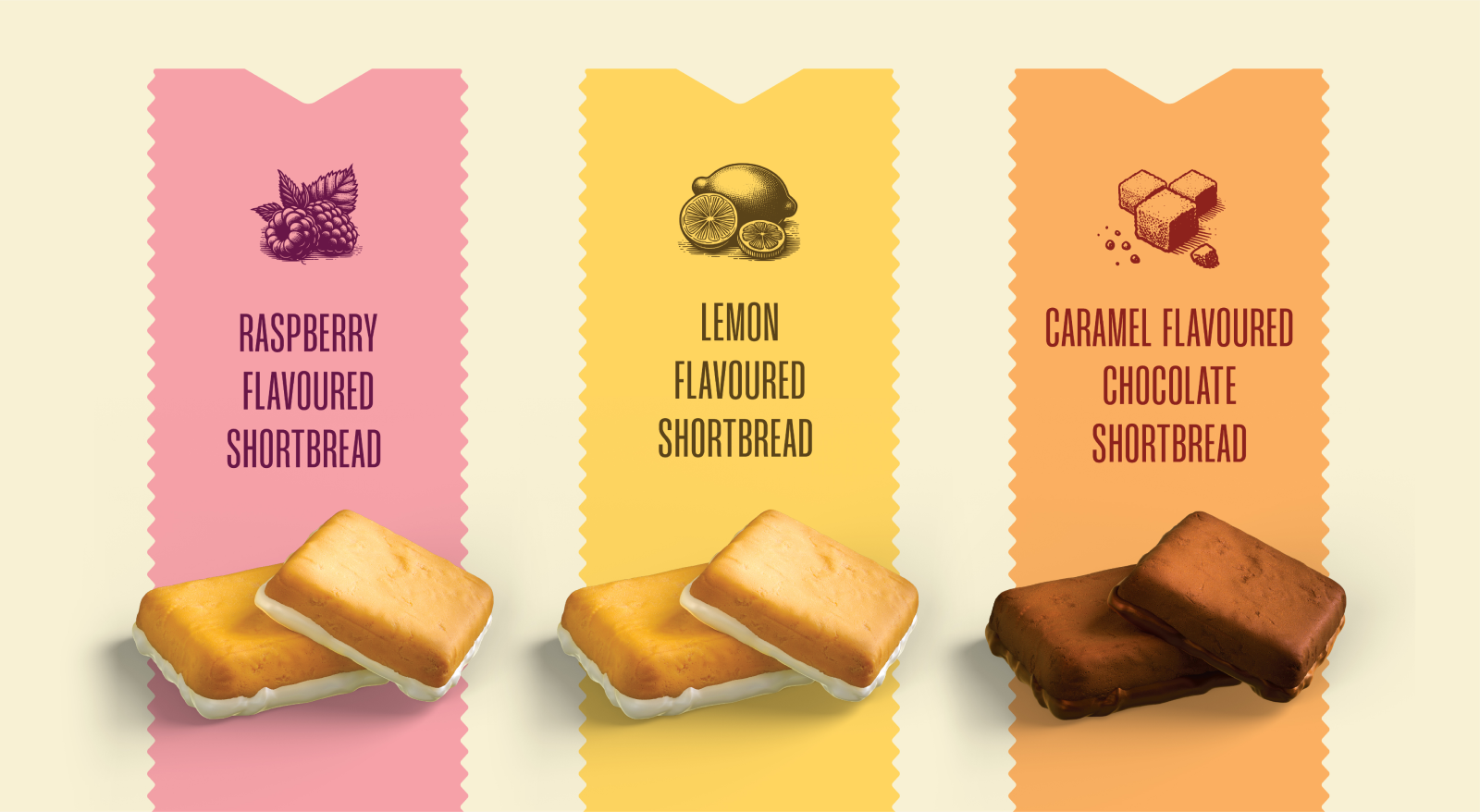 snack brand packaging illustration