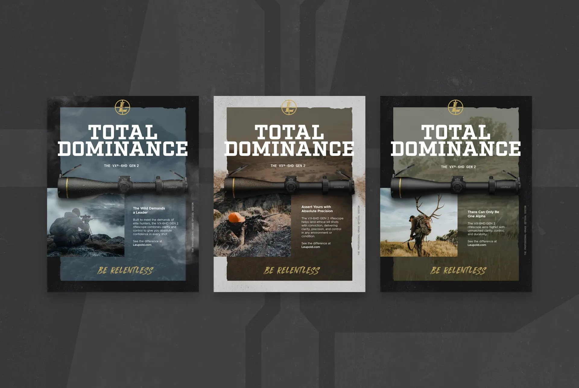 Total Dominance Ad Campaign Design for Leupold