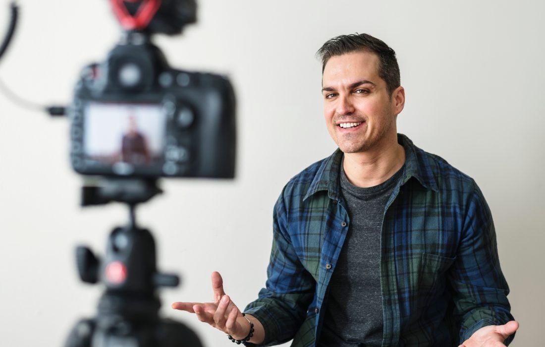 talking head video production