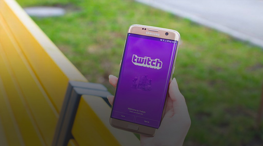 twitch advertising phone screen